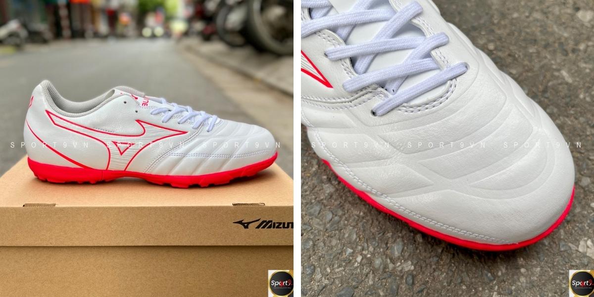 Giày đá bóng Mizuno Rebula Cup Select AS Trắng Hồng